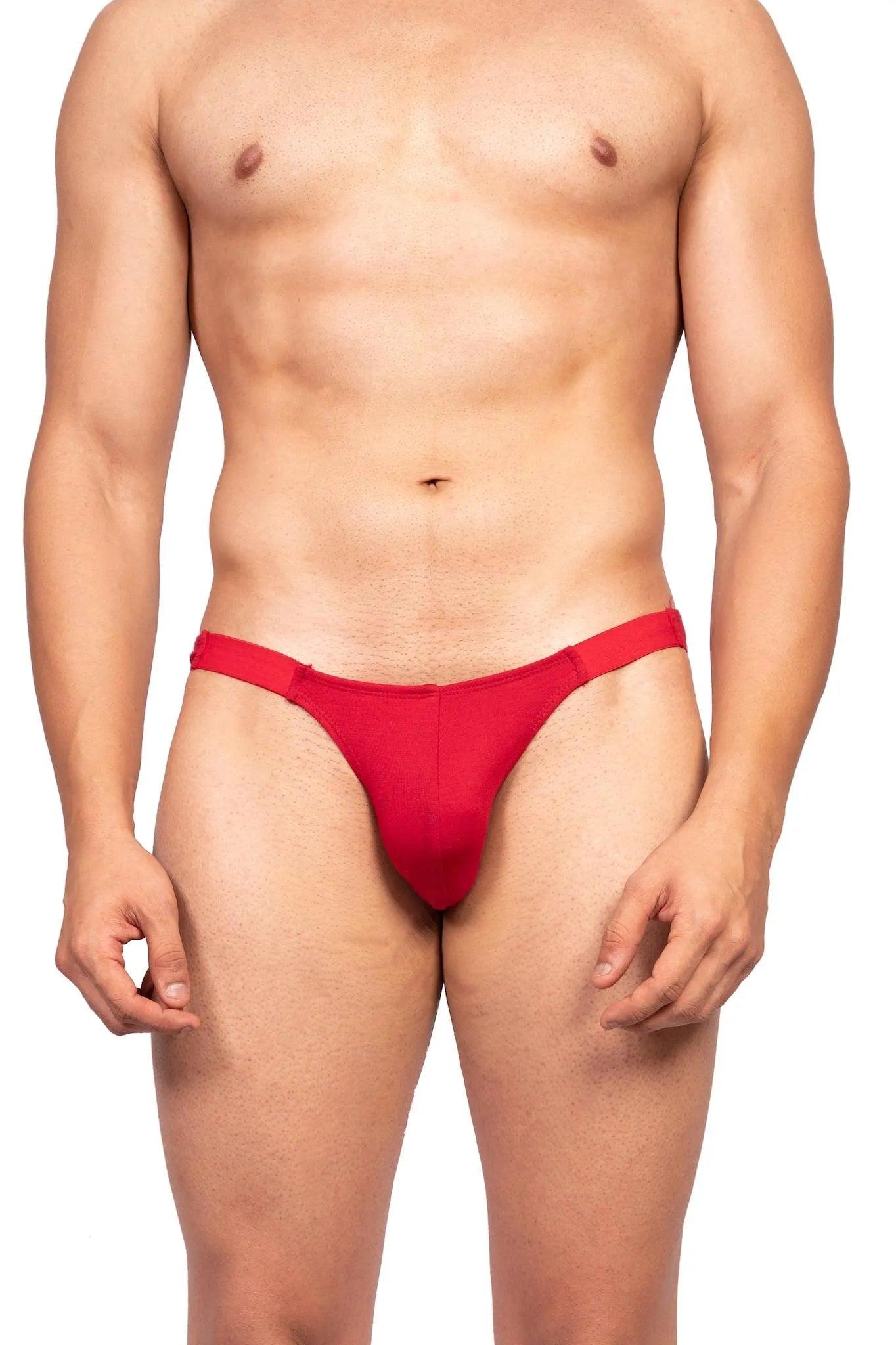 Briefs - Grab By Elastic Brief Crimson Red - Crimson Red - Erobold - 