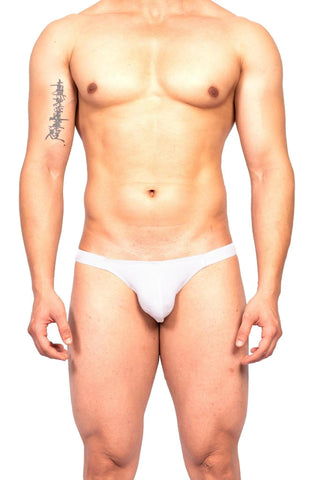 Grab By Elastic Brief | White