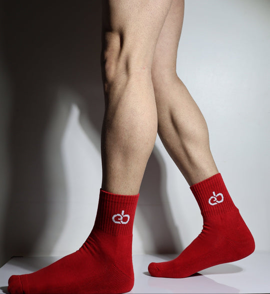 Terry Ankle Socks, hot red, photo 1