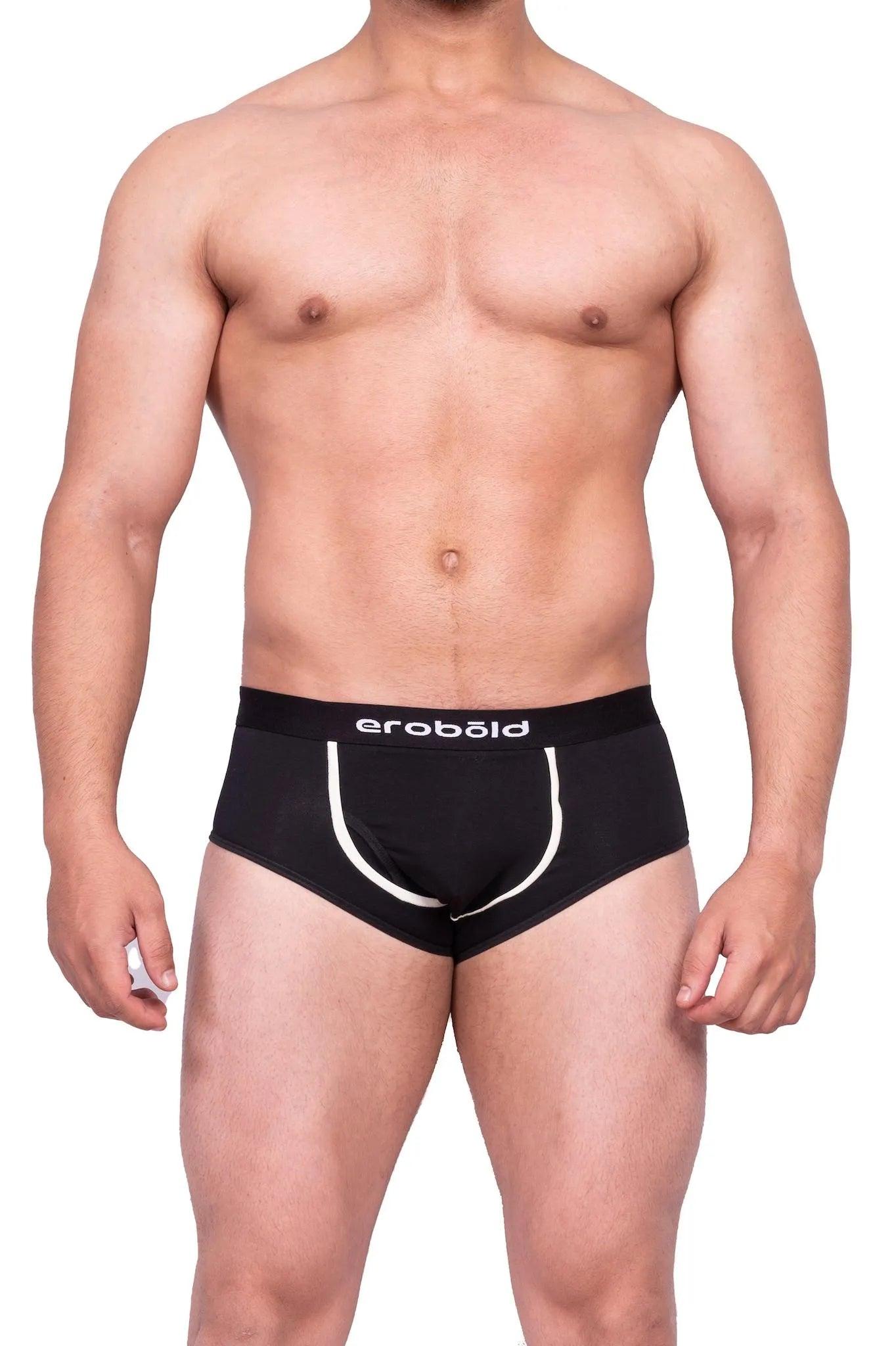 Peek A Boo Brief - Black - Erobold - 