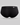 Erobold Pocket Brief in Black & White, back view showing full-coverage seat