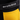 Close-up of Erobold Pocket Brief in Black & Yellow showing the front pocket panel detail