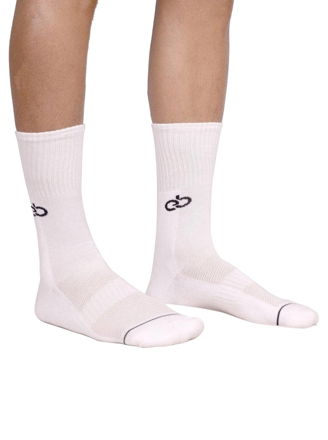 Socks - Pure Elegance Crew Socks - White - Erobold - 