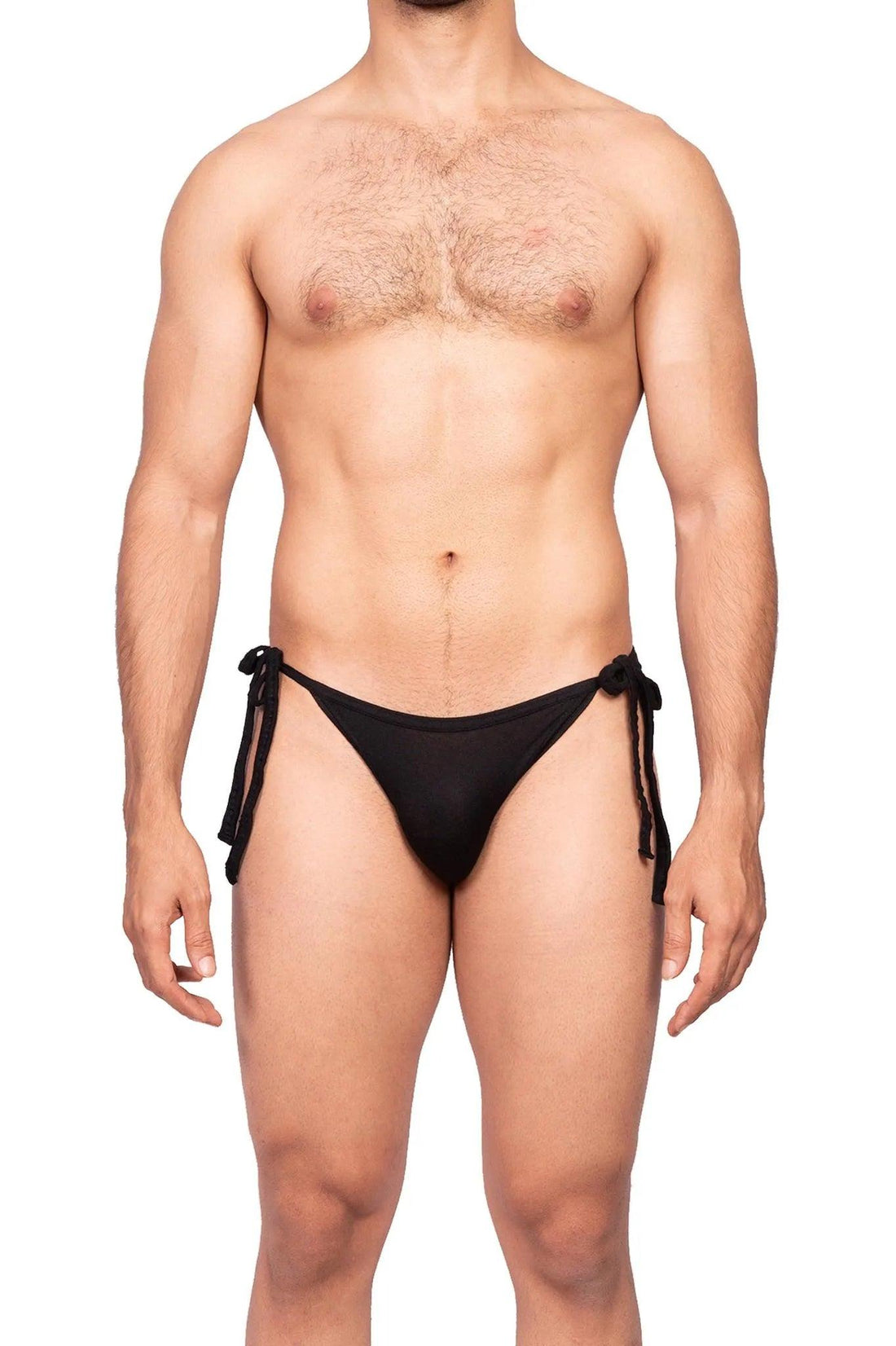 Briefs - Tie Me kNOT Brief Black - Black - Erobold - 