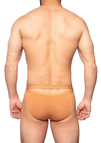 Cut on Butt Designer Brief | Tan