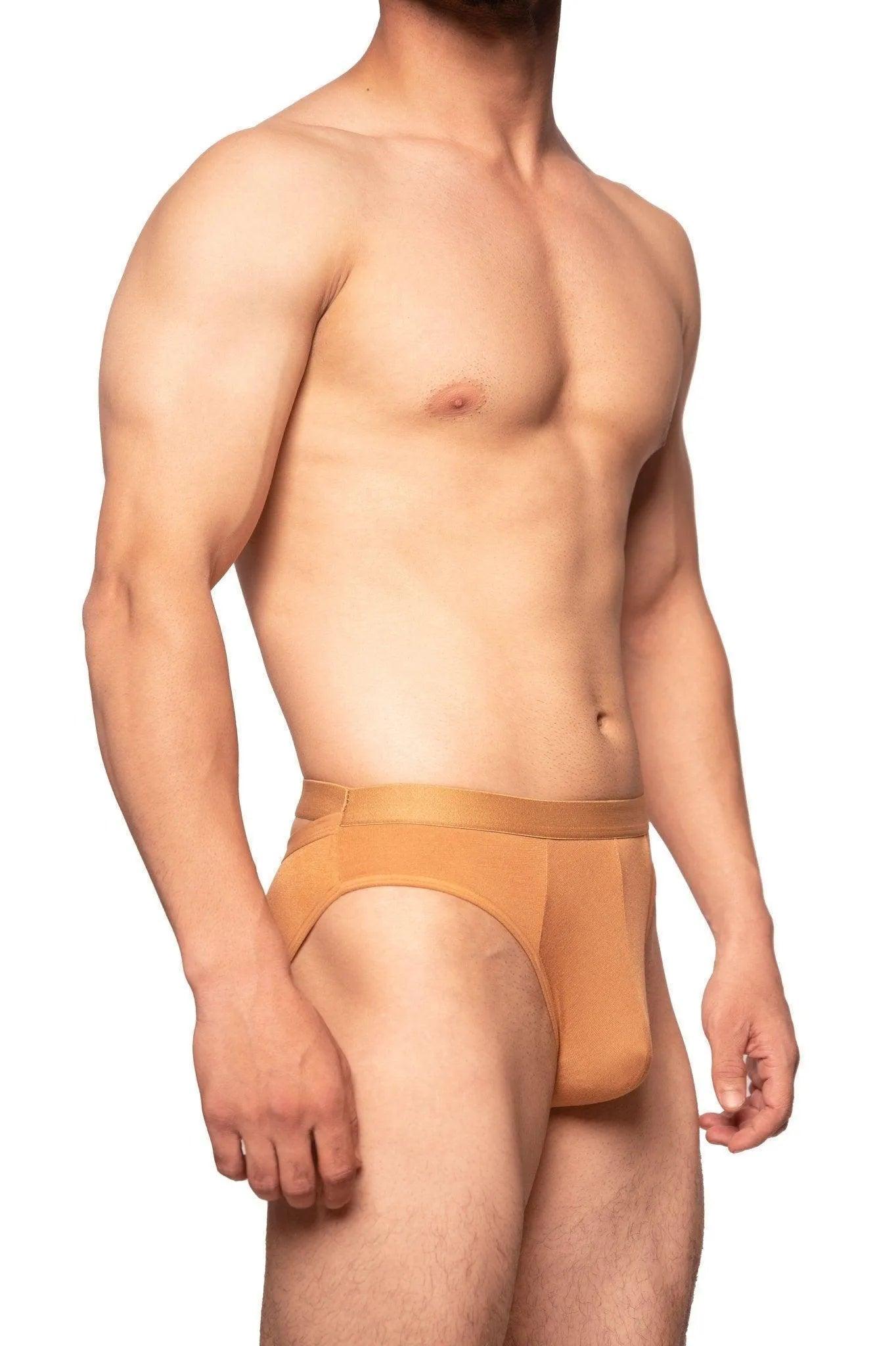 Cut On Butt Brief - Tan - Erobold - 