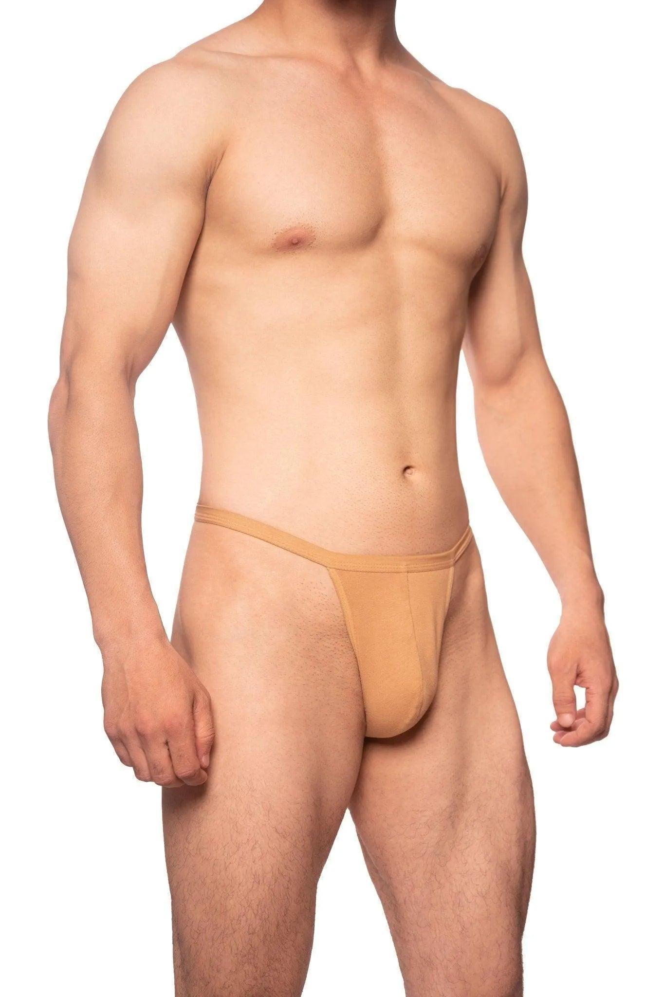 Cotton Thong - Tan - Erobold - 