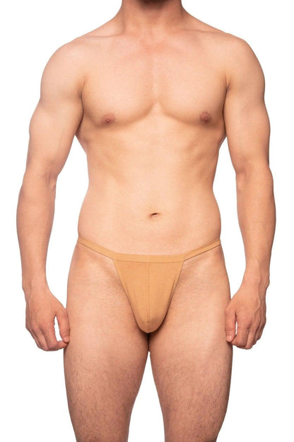 Cotton Thong - Tan - Erobold - 