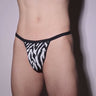 Zebra thong 360 degree view