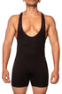 Wrestler Bodysuit - Black - Erobold - 